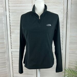 The North Face Black 1/4 Zip Fleece Pullover Medium